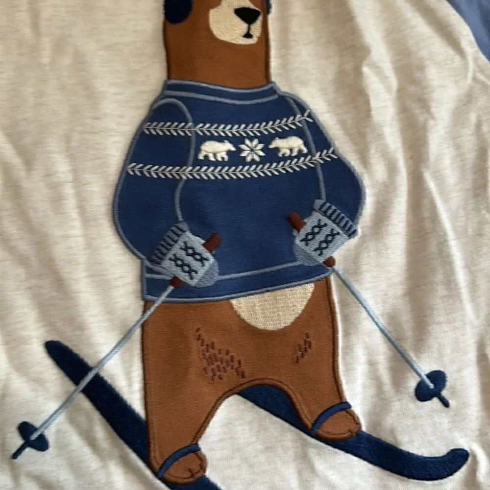 Gymboree | Boys Embroidered Bear Raglan Top - Bear Hugs - H/T Vanilla | 8